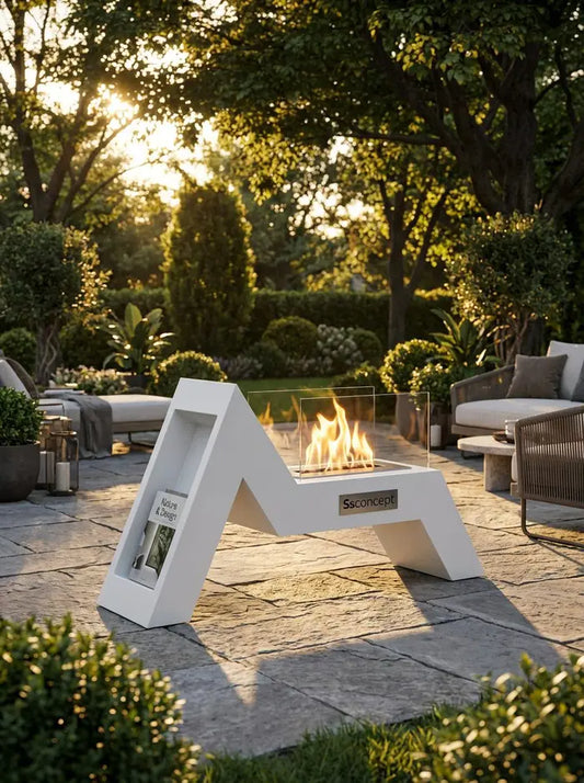 AngelFire Taşınabilir Şömine (Beyaz)