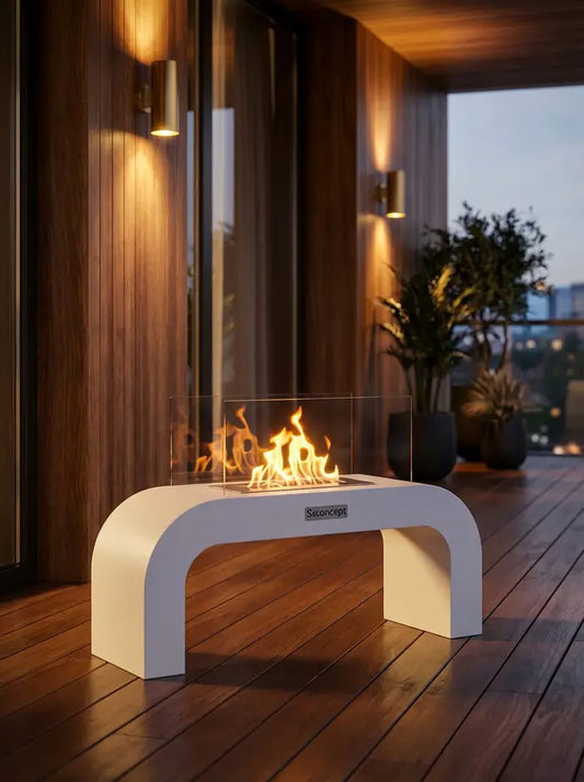 ArcFlame Taşınabilir Şömine (Beyaz)