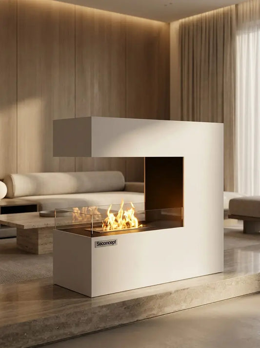 CeraFlame Taşınabilir Şömine (Beyaz)