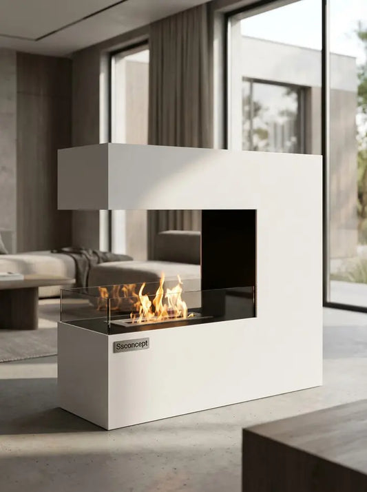 CeraFlame Taşınabilir Şömine (Beyaz)