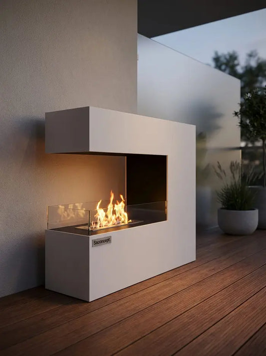 CeraFlame Taşınabilir Şömine (Beyaz)