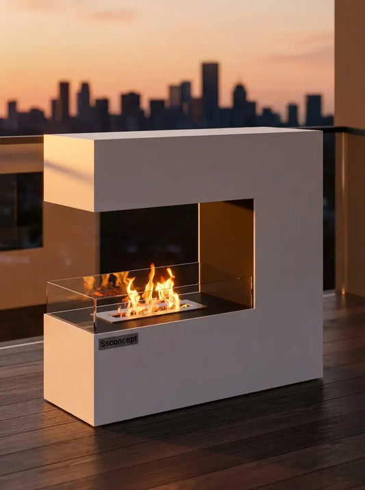 CeraFlame Taşınabilir Şömine (Beyaz)