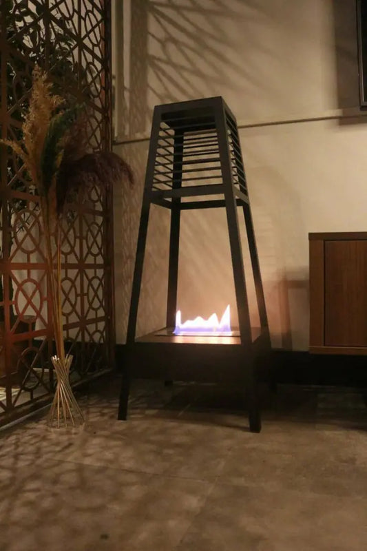 Ayaklı Bahçe Teras Şöminesi Bacasız Bioethanol Şömine
