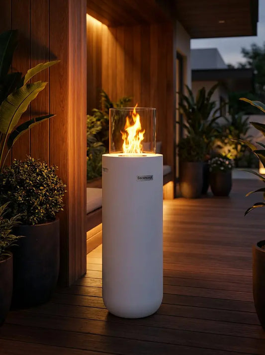 Torch A2 Taşınabilir Şömine (Beyaz)