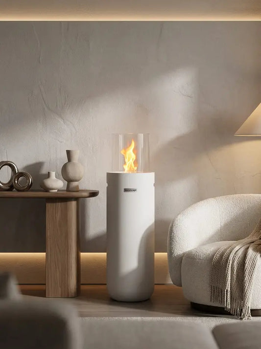 Torch A2 Taşınabilir Şömine (Beyaz)