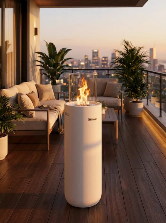 Torch A2 Taşınabilir Şömine (Beyaz)