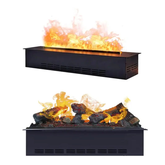 Buharlı Şömine 102 Cm (3 Boyutlu)