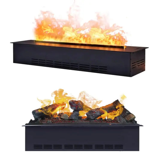 Buharlı Şömine 122 Cm (3 Boyutlu)