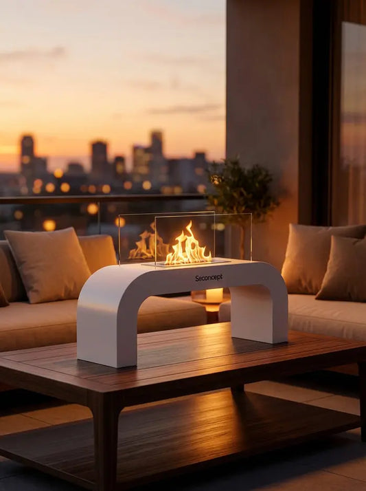 ArcFlame Taşınabilir Şömine (Beyaz)