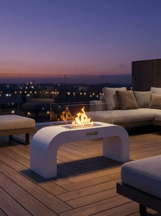 ArcFlame Taşınabilir Şömine (Beyaz)