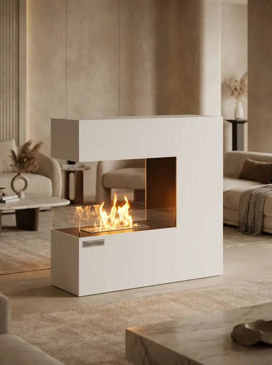 CeraFlame Taşınabilir Şömine (Beyaz)