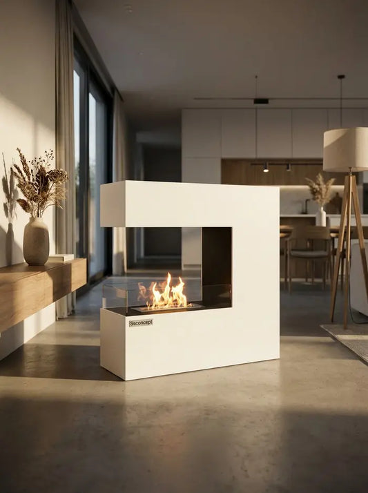 CeraFlame Taşınabilir Şömine (Beyaz)