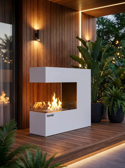 CeraFlame Taşınabilir Şömine (Beyaz)