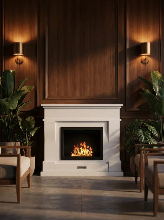 ComfortFire Taşınabilir Şömine (Beyaz)