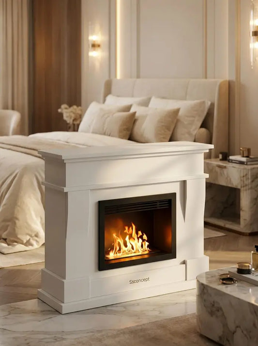 ComfortFire Taşınabilir Şömine (Beyaz)