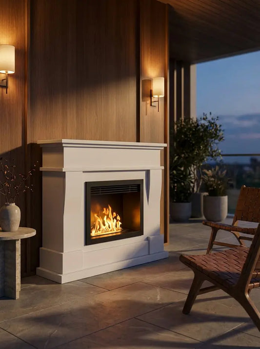 ComfortFire Taşınabilir Şömine (Beyaz)