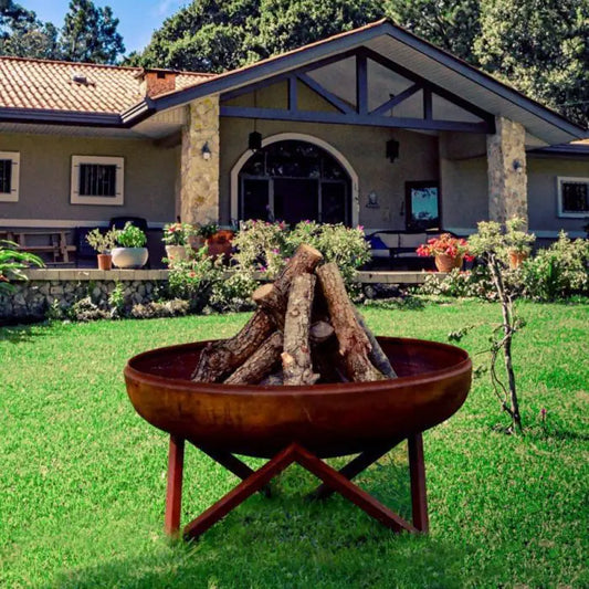 Ross Ateş Çukuru Bahçe Şöminesi ve Mangal (Büyük)