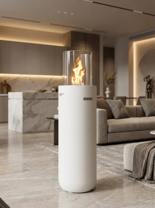 Torch A2 Taşınabilir Şömine (Beyaz)