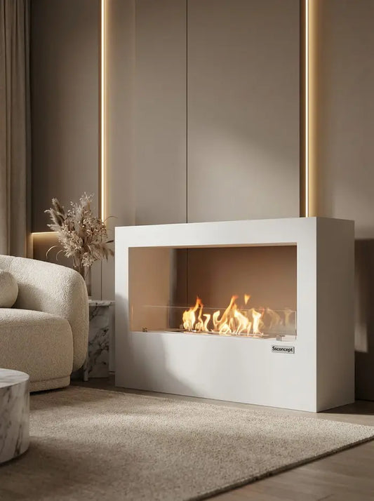 VistaFire Taşınabilir Şömine (Beyaz)