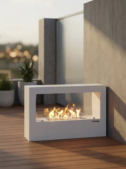 VistaFire Taşınabilir Şömine (Beyaz)